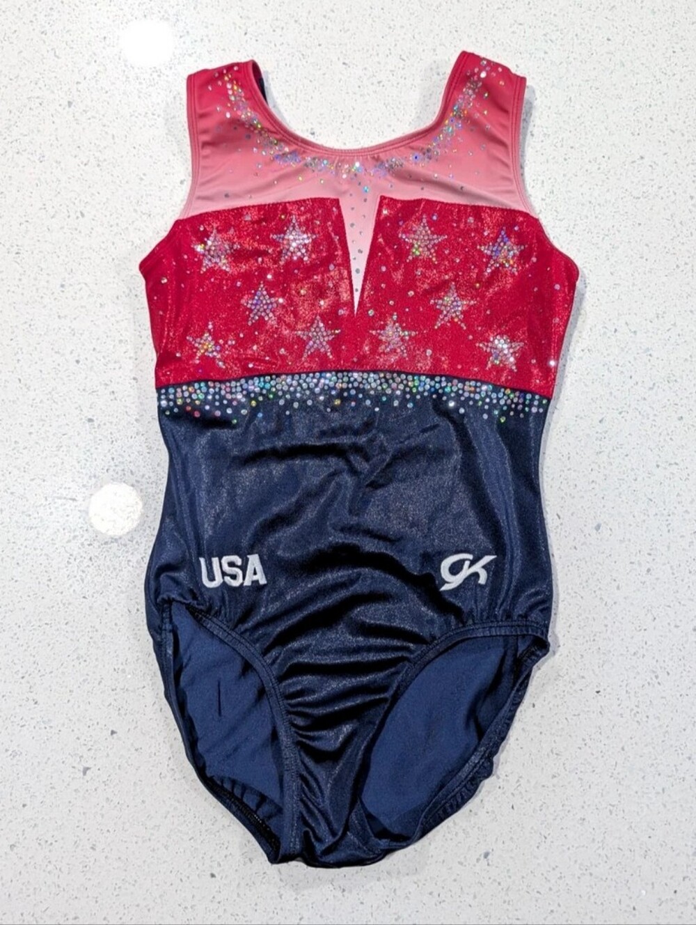 OFFICIAL TEAM USA Competition GK Elite Gymnastics Leotard Small OLYMPIC REPLICA